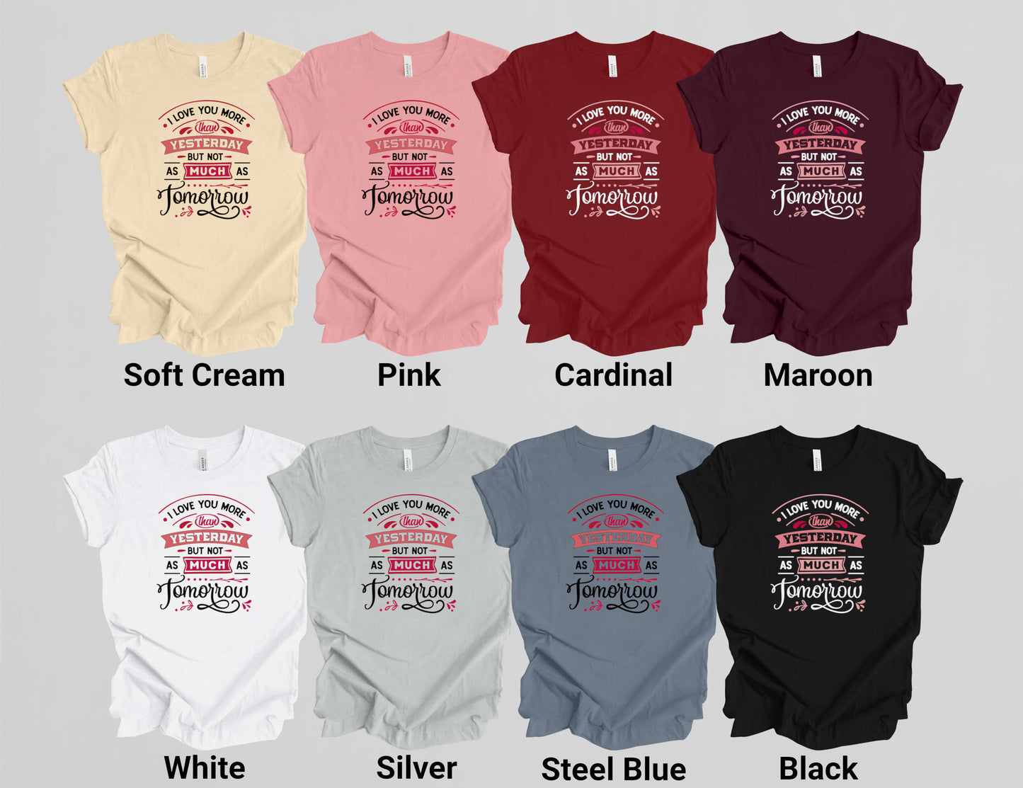 I love You More than Yesterday.