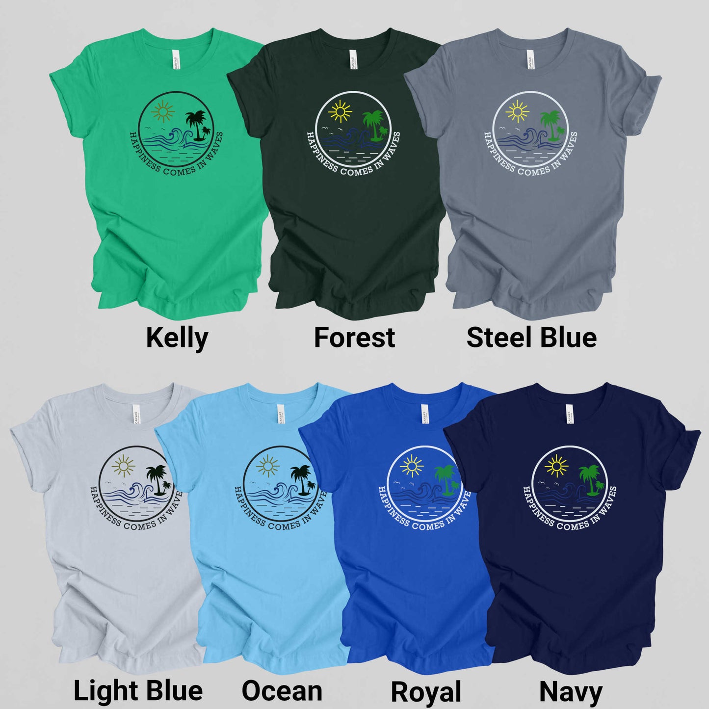 Happiness Comes in Waves.