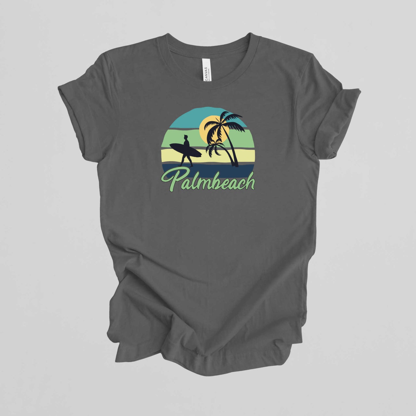 Palmbeach Summer T-Shirt, Beach Vacation Shirt.