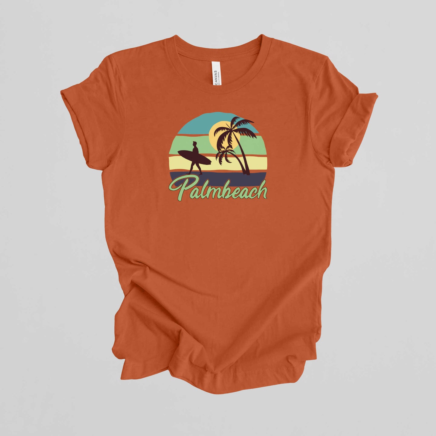 Palmbeach Summer T-Shirt, Beach Vacation Shirt.