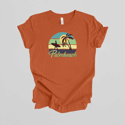 Palmbeach Summer T-Shirt, Beach Vacation Shirt.