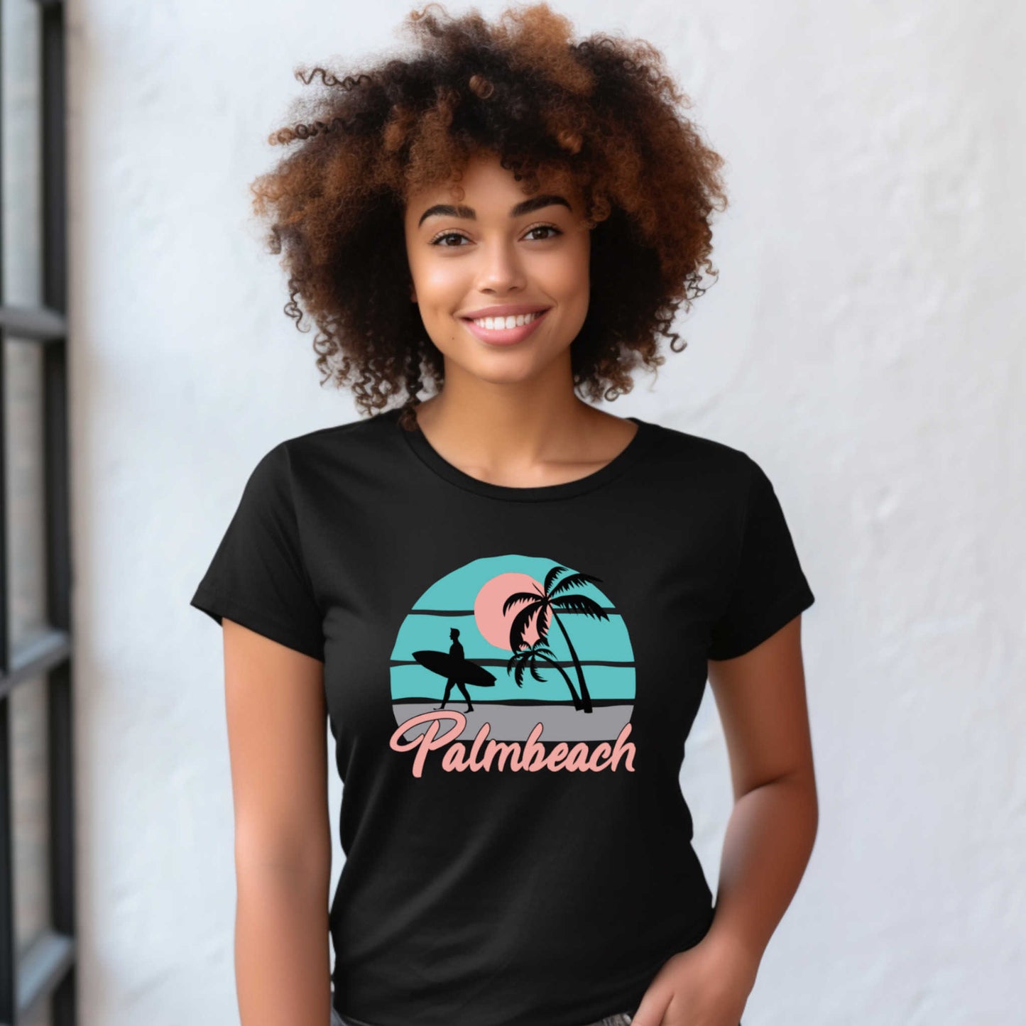 Palmbeach Summer T-Shirt, Beach Vacation Shirt.