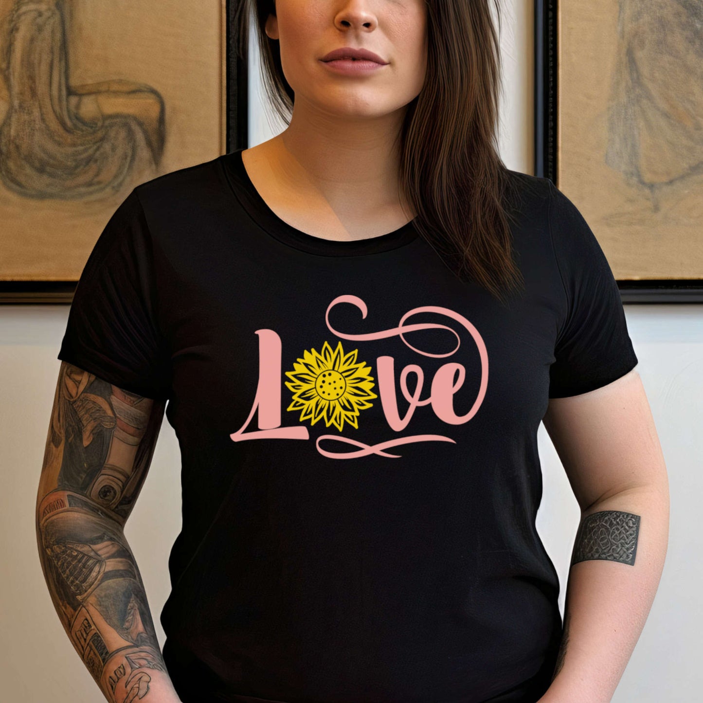 T-shirt with Sunflower. Love.