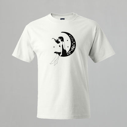 T-shirt with " Moon Girl " design # 8.