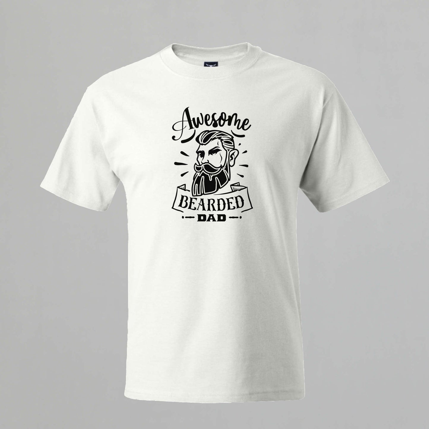 T-shirt for Men. Awesome Bearded Dad.