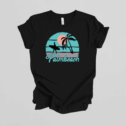 Palmbeach Summer T-Shirt, Beach Vacation Shirt.