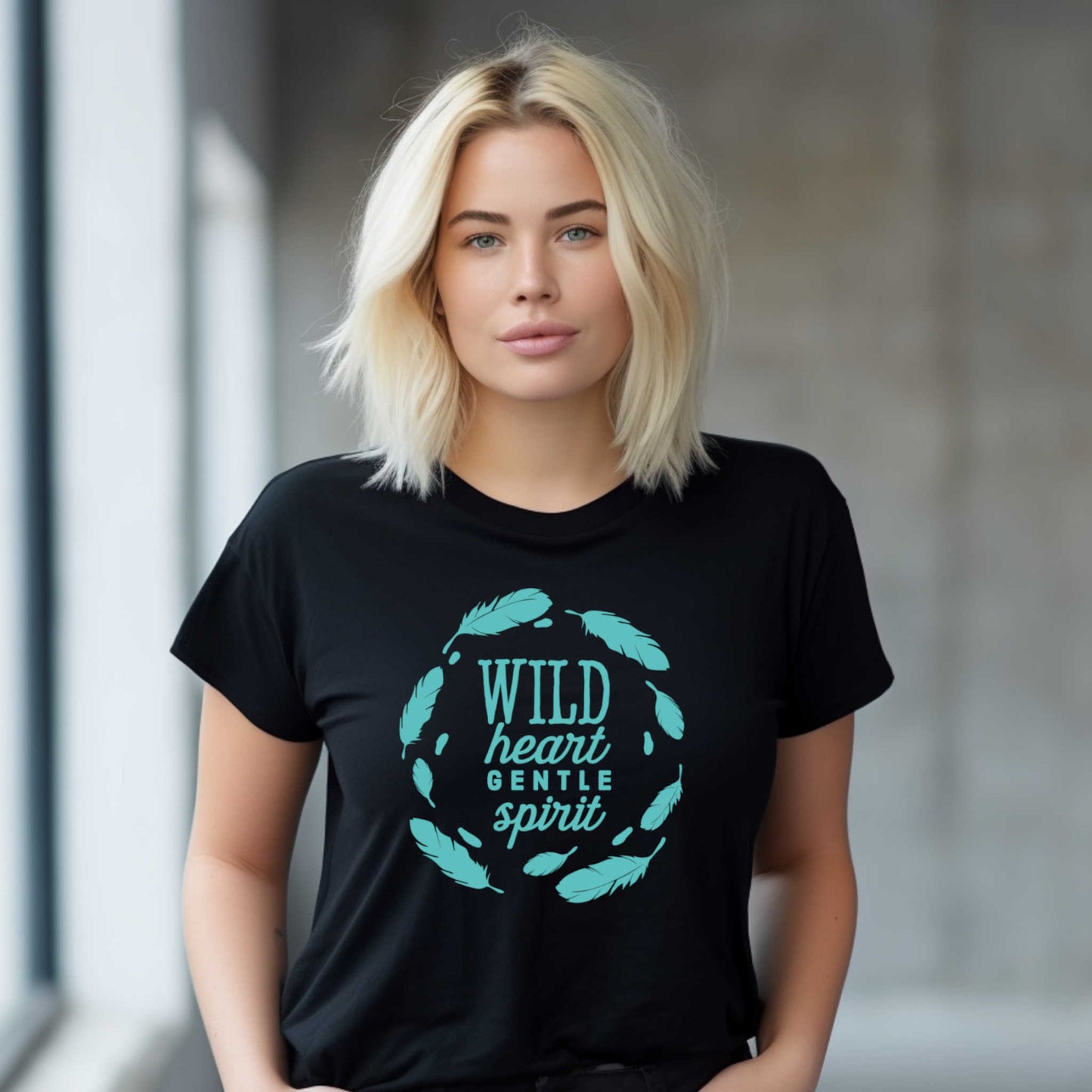 T-shirt for Camping. Wild Heart Gentle Spirit.