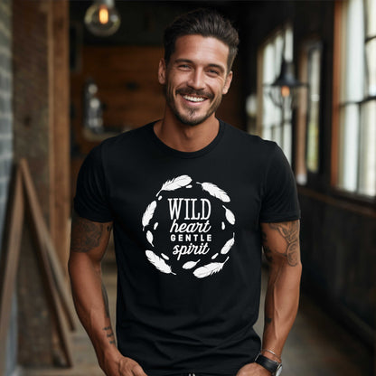 T-shirt for Camping. Wild Heart Gentle Spirit.