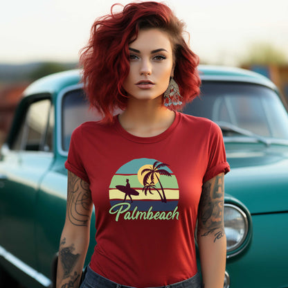 Palmbeach Summer T-Shirt, Beach Vacation Shirt.