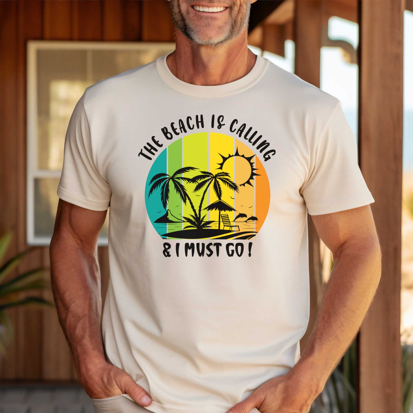 Summer Beach T-Shirt. The Beach is Calling and I Must Go.