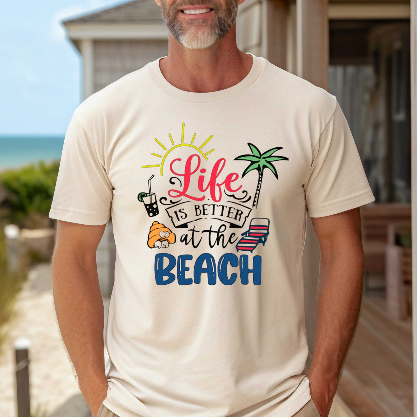 Vacation T-Shirt, Life is Better at the Beach.