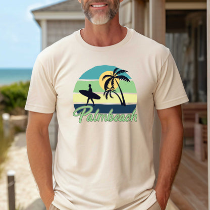 Palmbeach Summer T-Shirt, Beach Vacation Shirt.