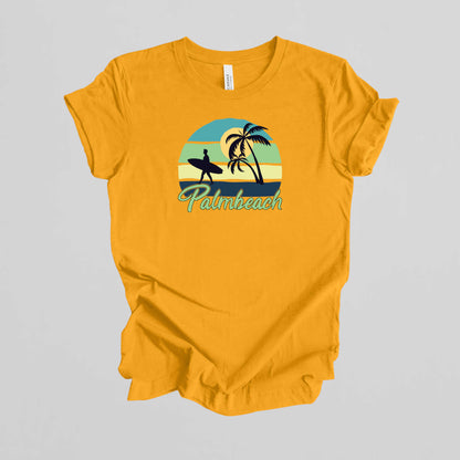 Palmbeach Summer T-Shirt, Beach Vacation Shirt.