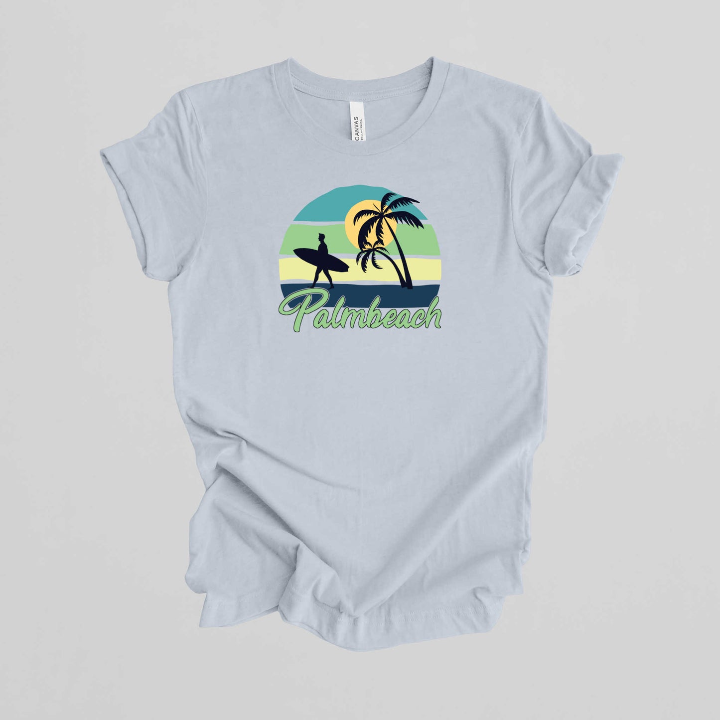 Palmbeach Summer T-Shirt, Beach Vacation Shirt.