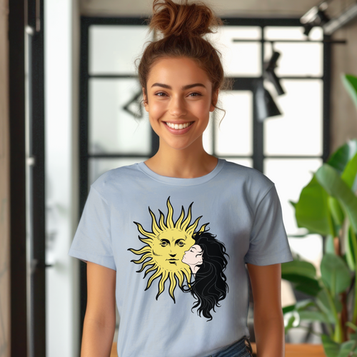 Girl and Sun Graphic T-Shirt