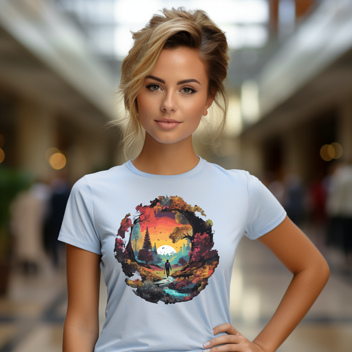 Nature Lover Scenic Graphic T-Shirt