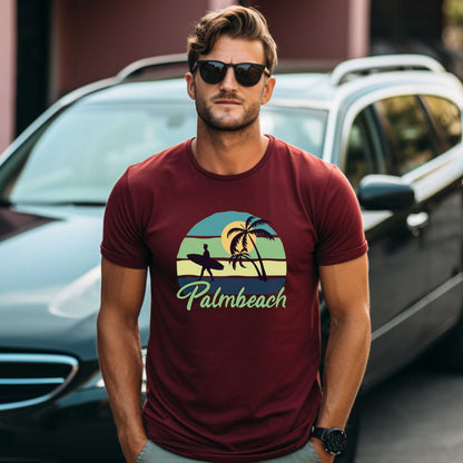 Palmbeach Summer T-Shirt, Beach Vacation Shirt.