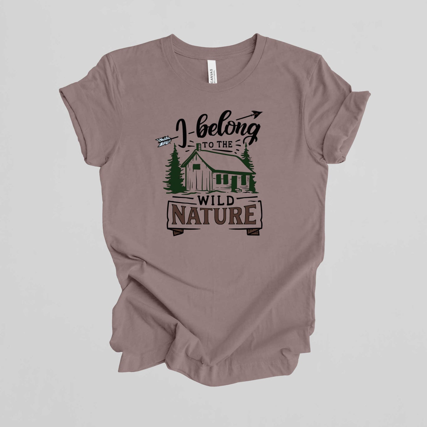 Camping Adventure T-Shirt. I Belong to the Wild Nature.