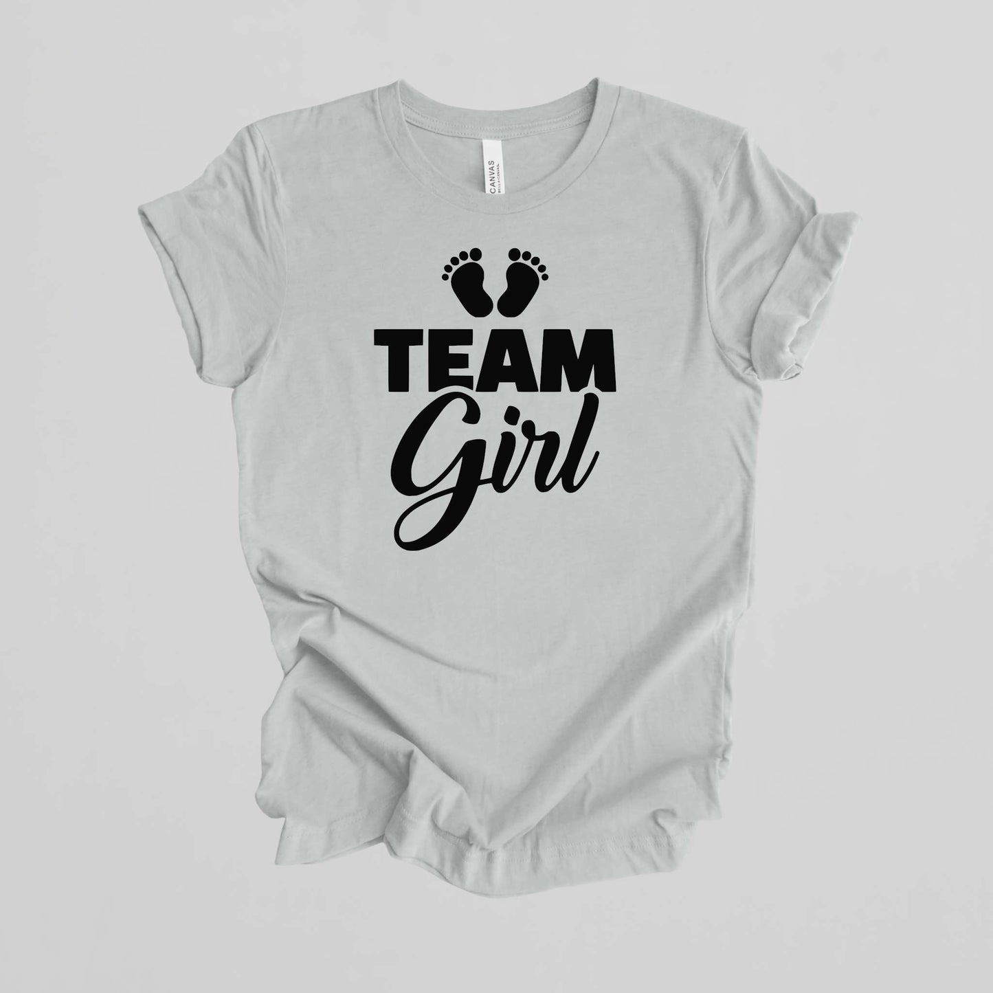 T-shirt for Gender Reveal Party. Team Girl.