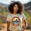 Vintage Mountain Sunset Graphic T-Shirt