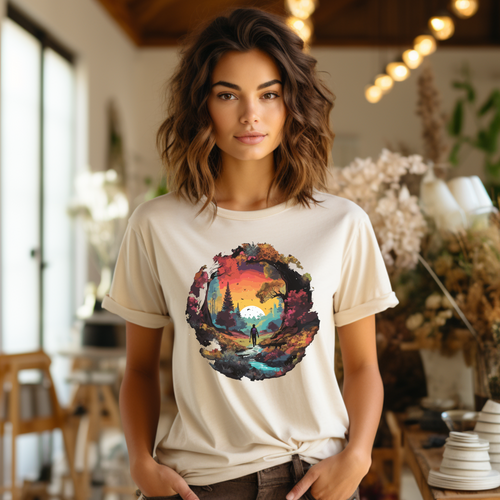 Nature Lover Scenic Graphic T-Shirt