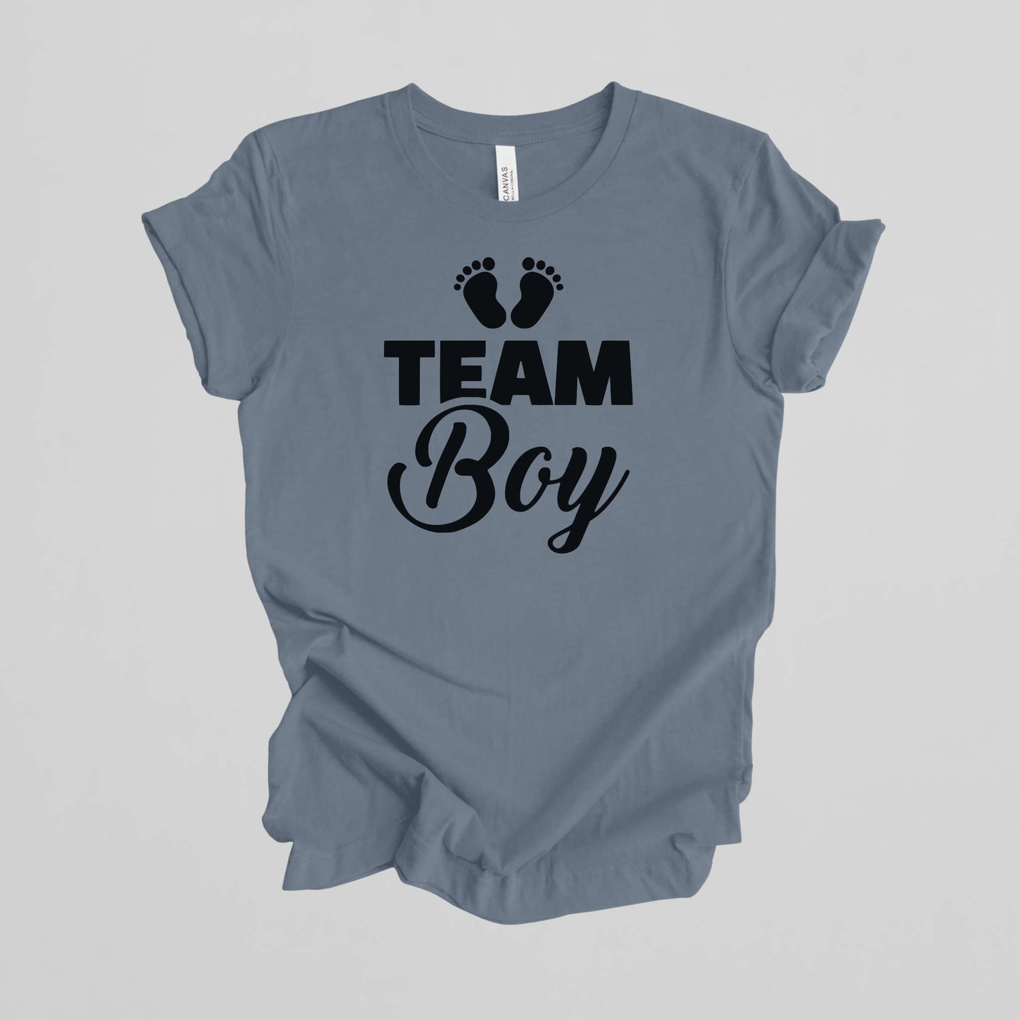 T-shirt for Gender Reveal Party. Team Boy.