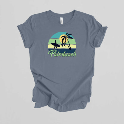 Palmbeach Summer T-Shirt, Beach Vacation Shirt.