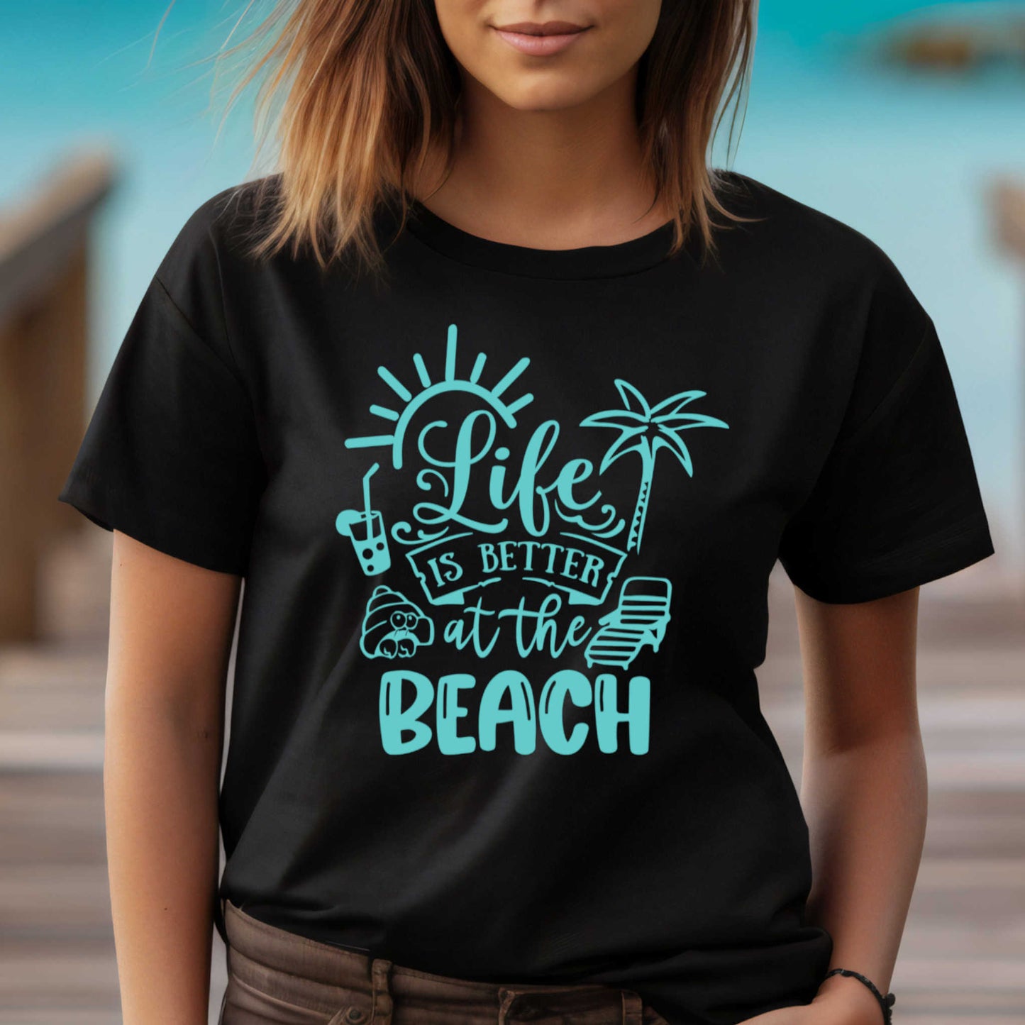 Vacation T-Shirt, Life is Better at the Beach.