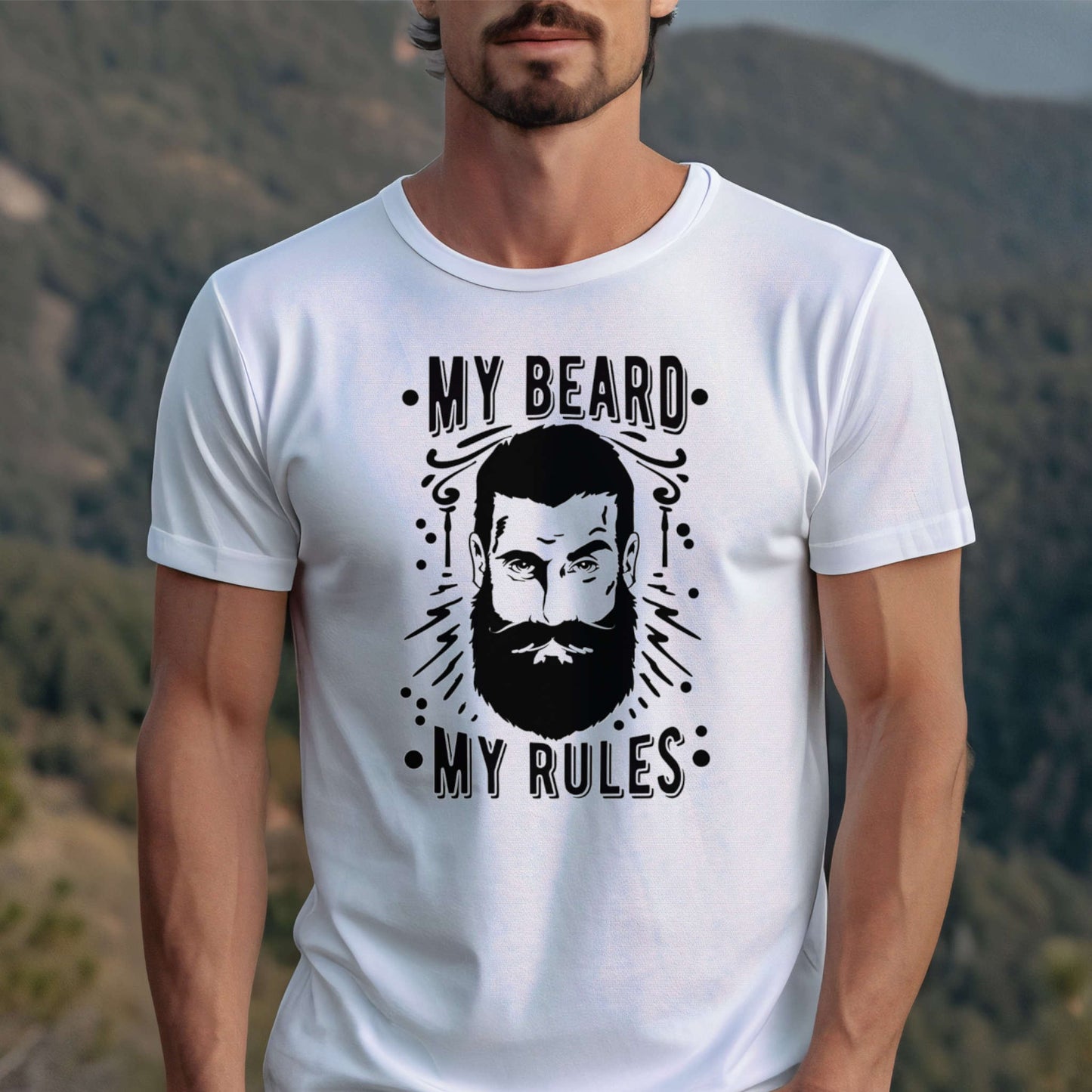 T-shirt for Men. My Beard My Rules.