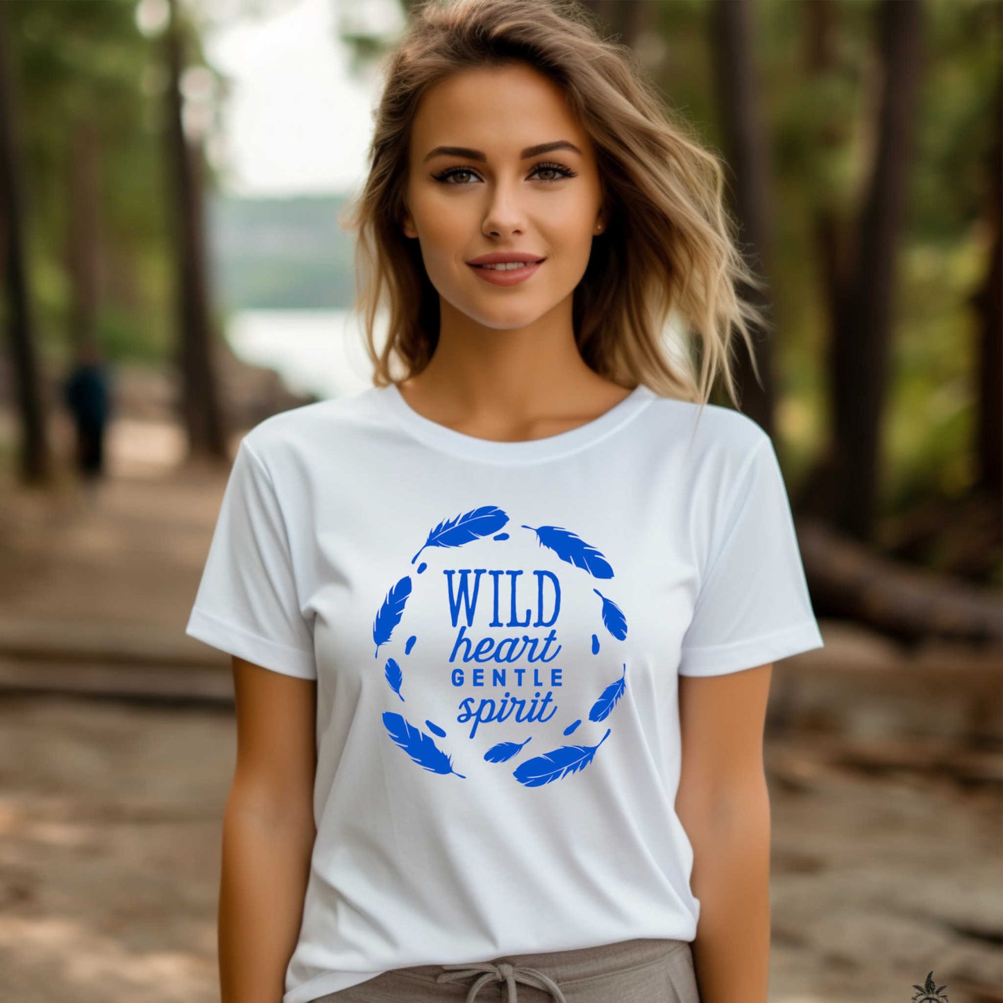 T-shirt for Camping. Wild Heart Gentle Spirit.