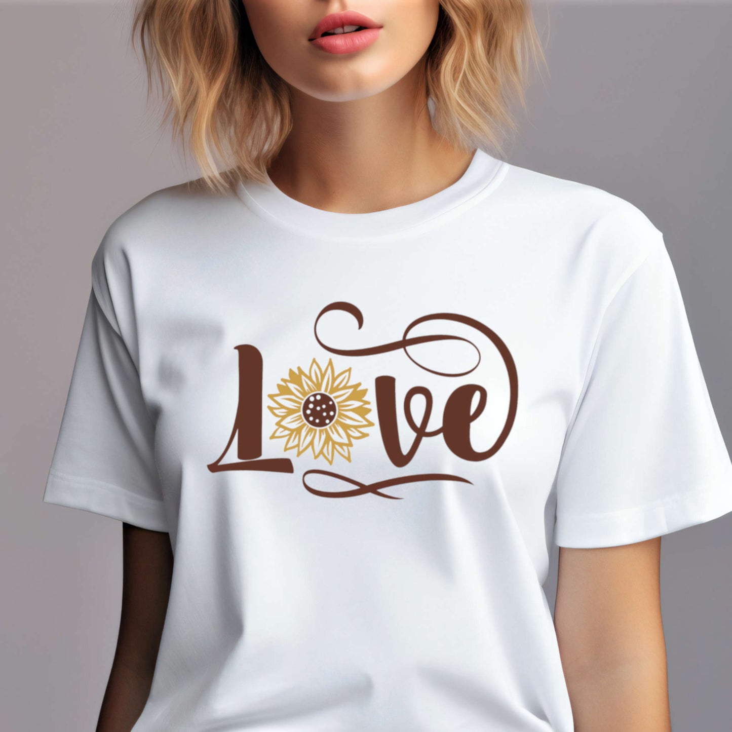 T-shirt with Sunflower. Love.