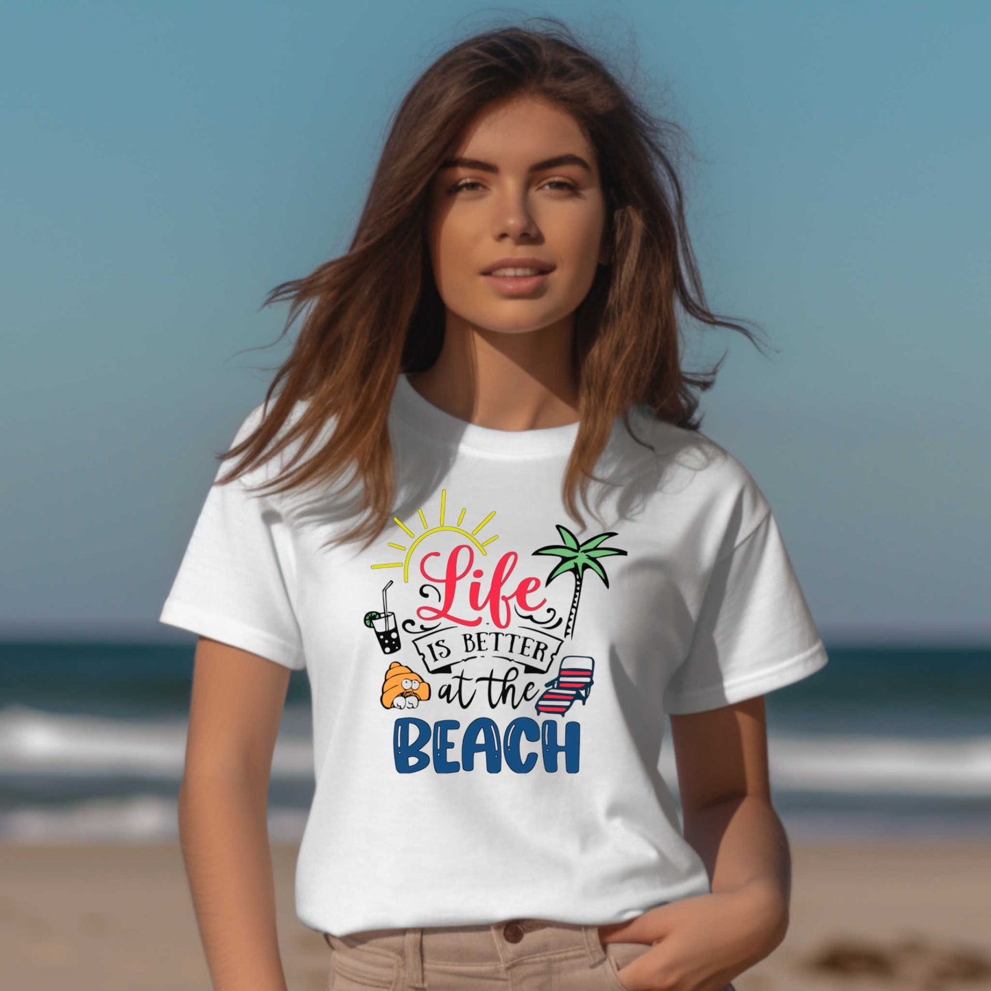 Vacation T-Shirt, Life is Better at the Beach.