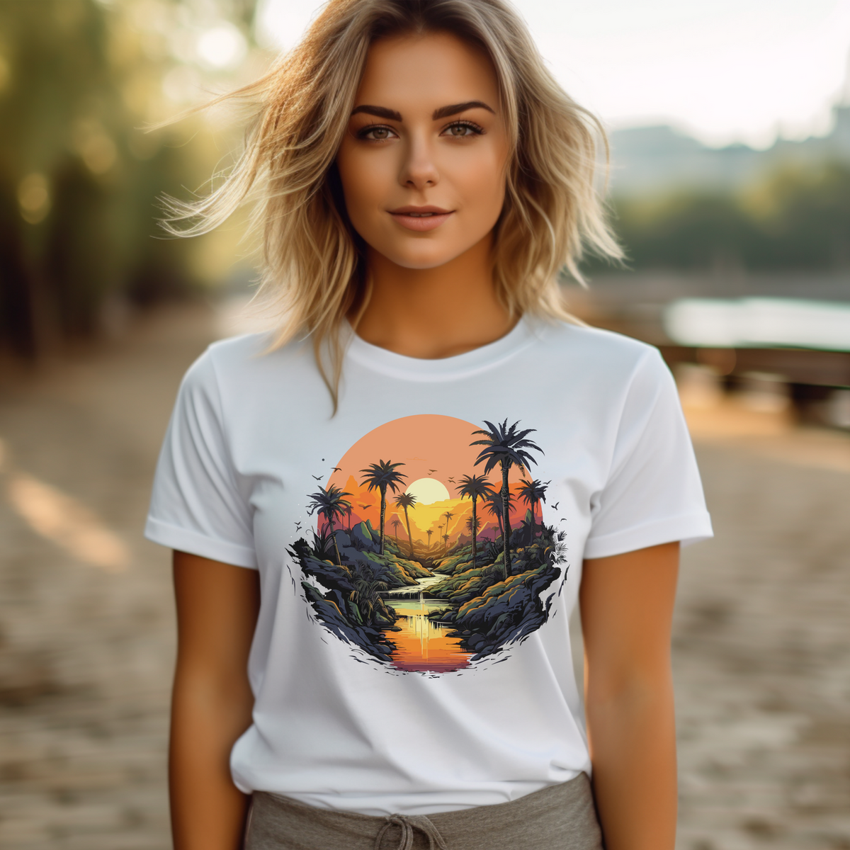 Desert Oasis Graphic T-Shirt