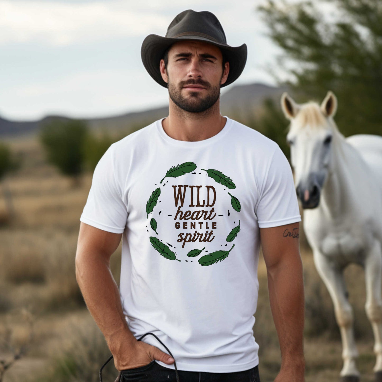 Vacation T-shirt. Wild Heart Gentle Spirit.