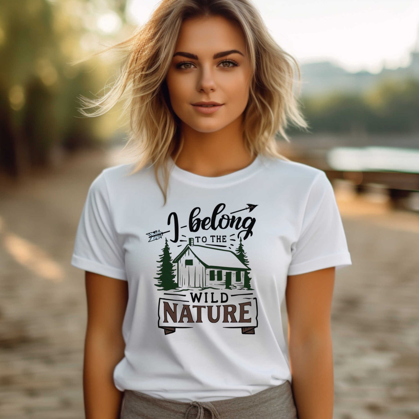 Camping Adventure T-Shirt. I Belong to the Wild Nature.