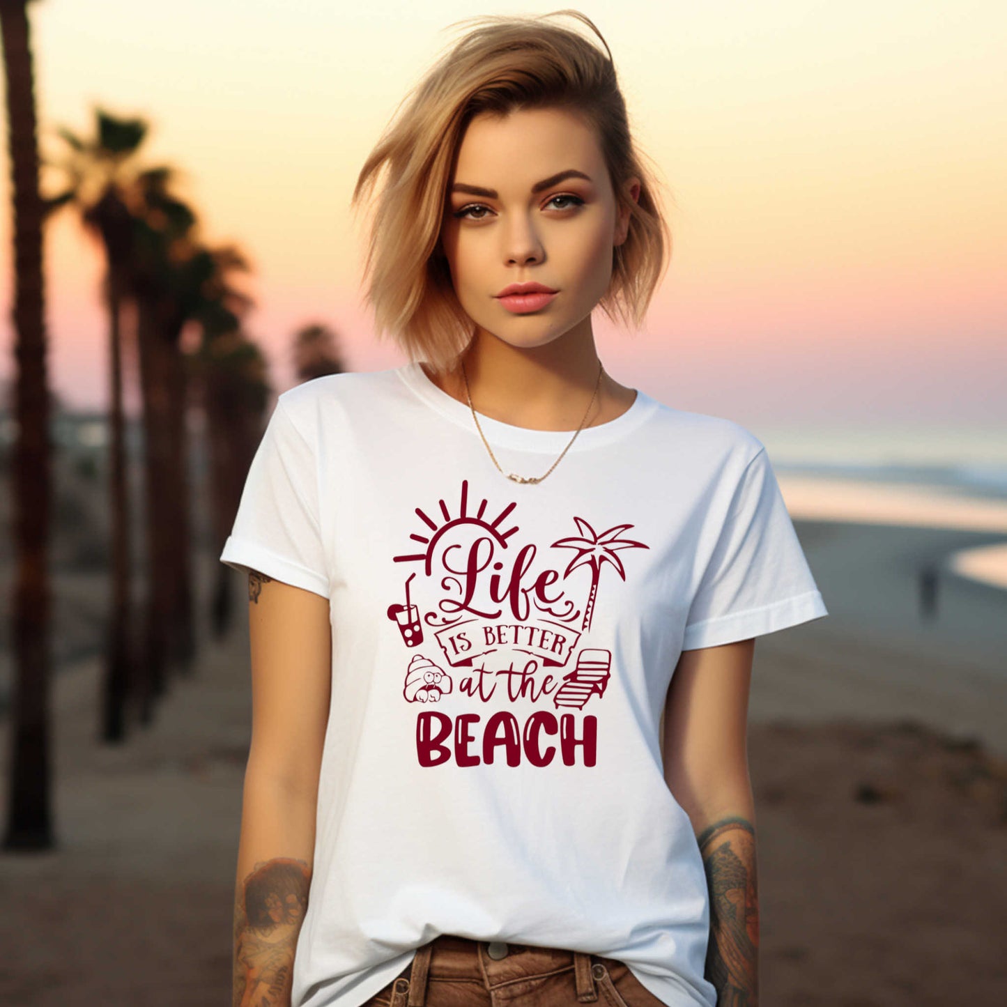 Vacation T-Shirt, Life is Better at the Beach.