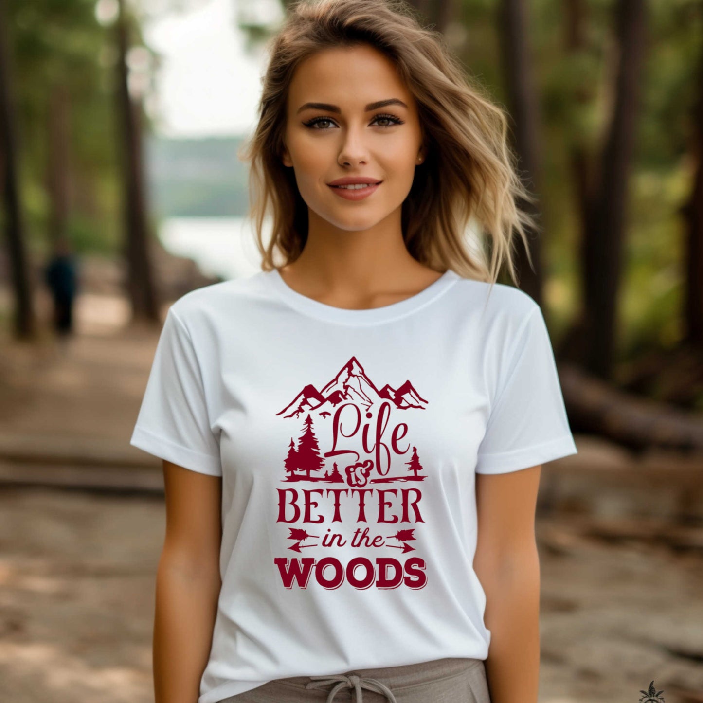 Camping T-Shirt. Life is Better in the Woods.