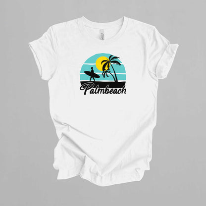 Palmbeach Summer T-Shirt, Beach Vacation Shirt.